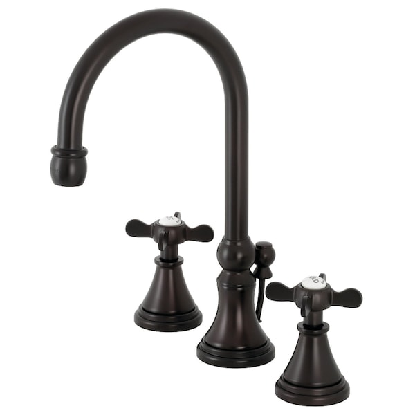 KS2985BEX Essex Widespread Bathroom Faucet W/ Brass Pop-Up, Bronze